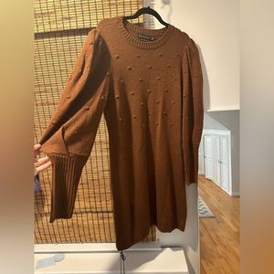 Brown Sweater Dress
